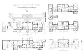 Great Maytham Hall Kent Mansion Floor Plan Vintage House Plans Architectural Floor Plans