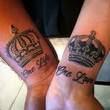 Her King And His Queen Always Crown Tattoo Tattoos King And Queen Crowns