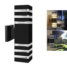 Fornorm Fornorm A25025025150 Outdoor Wall Sconce Led Lights Modern Waterproof Up Down Aluminum Cylinder Led Wall Light Fixtures Dual Head Wall Lamp With