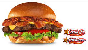 Hamburgere er fremstillet af 100% oksekød og grillet over åben ild, for at bevare saft og smag i burgeren. Carl S Jr Hardee S Introduce New 3 Way Bacon Burger Fortune