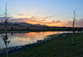 Beautiful Sunset Reflecting Off Of Oquirrh Lake At Daybreak In South Jordan Beautiful Sunset Daybreak Utah Sunset