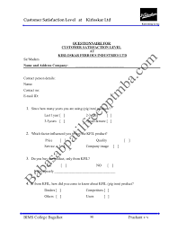 If you could use a bit of help with the. A Project Report On Customer Satisfaction Level At Kirloskar Ltd