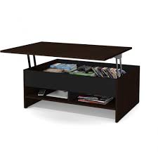 Explore our wide assortment of coffee tables on walmart.ca. Bestar Small Space 37 Inch Lift Top Storage Coffee Table Dark Chocolate Black The Home Depot Canada