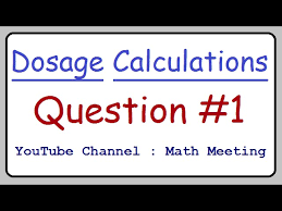 Dosage Calculations Practice Question 1 Youtube