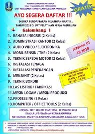 Para netizen yang sedang mencari soal tes blk operator komputer dan kita dalam website di sini menyisihkan informasi soal tes blk operator komputer yang bakal bermakna utk anda. Pelatihan Kerja Jawa Timur Gratis Oleh Dana Apbn Dan Apbd Tahun 2018 Indbeasiswa