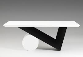 Modrest Bauhaus Modern Black And White Dining Table Bauhaus Furniture Furniture Design Modern Marble Furniture Design