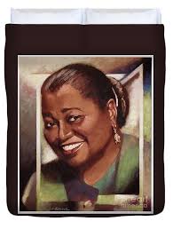 Hattie McDaniel Beach Sheet by Lois Hatcher