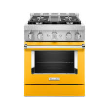 The most common cause when the surface element won't work is the radiant surface element itself. Kitchenaid Gas Range 4 Burner Single Oven Voice Controlled Freestanding Yellow Kfgc500jyp Rona