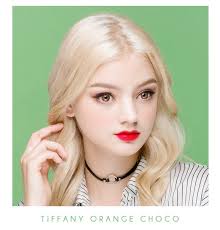 コスプレ用カラコンTiffany Orange｜韓国カラコン通販のラッキーアイコン
