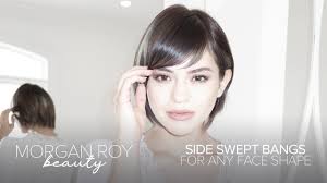 If you have fine hair. Side Swept Bangs For Any Face Shape Youtube