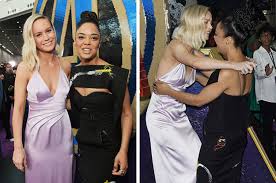 Tessa thompson's valkyrie was one of the breakout characters of thor: Brie Larson And Tessa Thompson At The Avengers Endgame Premiere Is Honestly The Greatest Gift