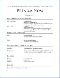 Exemple Cv Quebecois Resume Examples Cv Template Free Resume Words