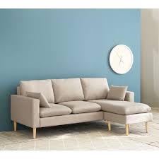 Beige 3 4 Seater Modular Corner Sofa Joey Joey Maisons Du Monde Us Modular Sofa Modular Sofa Design Modular Corner Sofa