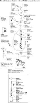 Here we have introduced you with the complete moen single handle faucet diagram and the details of disassembly and assembly. Plumbingwarehouse Com Delta Kitchen Faucet Parts For Models 473 473 Sd