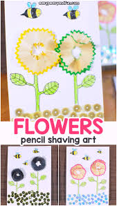 Flowers Pencil Shaving Art Easy Peasy And Fun And the balance bits i fancied as small flower buds and a tiny butterfly now stick the pencil. flowers pencil shaving art easy peasy