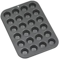 Amazon Com Baker S Secret 116424001 Basics Nonstick 24 Cup Mini Muffin Pan Kitchen Dining Mini Cupcake Pan Veggie Muffins Mini Muffin Pan