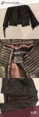Arden B Leather Jacket Leather Jacket Jackets Dark Brown Leather Jacket