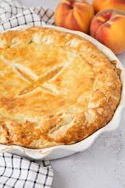 The Baker Upstairs Double Crust Peach Pie