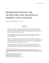 Pdf Before Prevention The Trajectory And Tensions Of