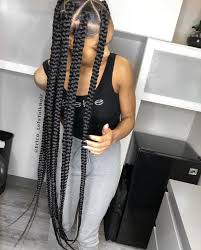 Black And Blonde Jumbo Knotless Braids Pin On Bad Bitch Hair Collection