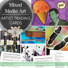 Artist Trading Cards Mixed Media Mini Art Project For 4th 12th Grade
