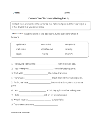 Context Clues Worksheets Writing Part 4 Advanced Context Clues Worksheets Context Clues Confusing Words