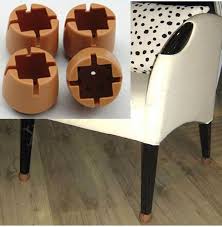 4 Pcs Rubber Chair Leg Feet Cap Cover Floor Protectors Round Square Chair Legs Furniture Feet Chair Pads