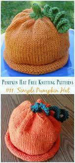 To make the complete hat, you will need the free puffy pinwheel hat pattern as well. Pumpkin Hat Free Knitting Patterns Baby To Adults