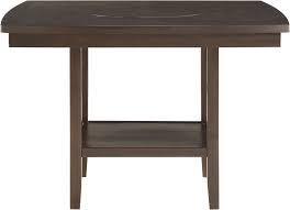 Then, i used a hammer and some decorative nail heads to cover the staples. Homelegance Dining Room Counter Height Table With Lazy Susan 5716 36 Evans Furniture Galleries