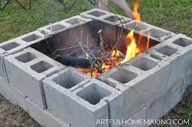 Cinder block fire pit with chimney doityourself.com. Cinder Block Diys You Can Make Today