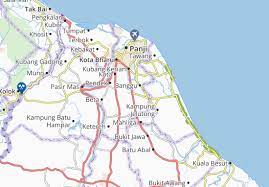 Kota bharu grand palace (boonchonga, οκτ 2009). Michelin Kampung Peringat Map Viamichelin