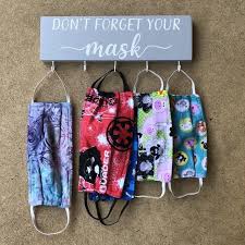 Face Mask Wood Hanger Don T Forget Your Mask Wood Wall Etsy Wood Hangers Small Xmas Gifts Face Mask