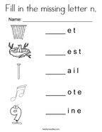 Practice writing the letter n in uppercase and lowercase. Letter N Coloring Pages Twisty Noodle