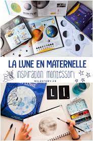 Activites Lune En Maternelle Enfants Apprenant Activite Manuelle Lune Espace Maternelle