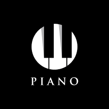 Black And White Music Logo Piano Orchestra Logo Template Design On A Black Background Vector Illustration By Linimasa Music Logo Design Music Logo Logo Design