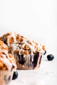 It is made with fresh fruits and is super delicious. Glazed Blueberry Streusel Muffins Garnish Glaze