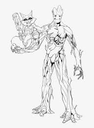 Rocket E Groot By Archiri On Deviantart Picture Free Drawing Free Transparent Png Download Pngkey