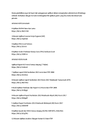 Nov 21, 2014 · aplikasi yang kami maksud adalah aplikasi raport kurikulum 2013 untuk madrasah yang meliputi aplikasi raport kurikulum 2013 untuk madrasah ibtidaiyah (mi), madrasah tsanawiyah (mts) dan madrasah aliyah (ma). Link Aplikasi Sekolah Docx