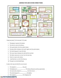 Giving Directions Interactive And Downloadable Worksheet You Can Do The Exercises Online Or Download The Worksheet As In 2020 Teaching Maps Worksheets Give Directions