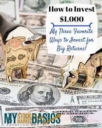 How To Invest 1000 Three Of My Favorite Investments Investing In Stocks Start Investing Investing