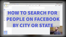 How To Search FACEBOOK Friends by Area, City, or State (2021 ...
