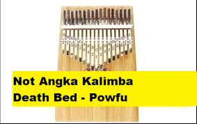 Not Angka Pianika Lagu Death Bed Powfu