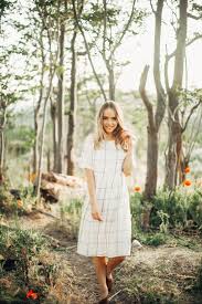 Piper Scoot The Grid Dress In White Grid Dress Dress Clothes For Women White Dress