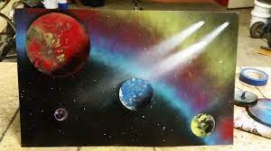 Create A Spray Paint Galaxy Painting For You By Bigwheel434 Fiverr