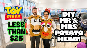 Potato head couples costume kit hats potatohead stickers toy story. Diy Easy Mr Mrs Potato Head From Toy Story Halloween Costume Lifewithlo Youtub Toy Story Halloween Costume Toy Story Halloween Diy Halloween Costumes Easy