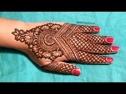 Floral Lotus Mehndi Henna Design For Hands Youtube Henna Designs Hand Beautiful Henna Designs Henna Designs