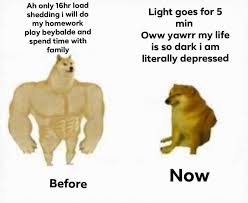 This is a meme page. Loadshedding Prob Memes