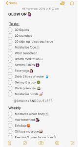 Glow Up Checklist V Kk Calvin Calvin Checklist Glow Vkk Glow Up Checklist Glow Up Tips Beauty Tips For Glowing Skin