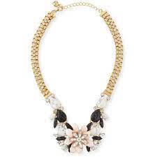 Kate Spade New York Glossy Petals Statement Necklace Cross Statement Necklace Yellow Statement Necklace Kate Spade Jewelry