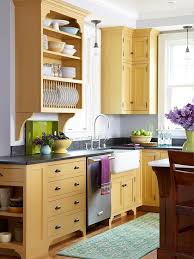 It turned out nicely except 1corner looked art gallery white. 31 Creative Ways To Store Dishes And Utensils That Go Beyond Cabinetry Yellow Kitchen Cabinets Tuscan Kitchen Kitchen Design